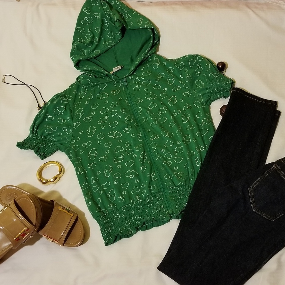Lea Lee short sleeve hoodie